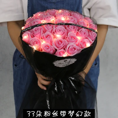 Rosa bouquet aniversário cortesia presente para namorada