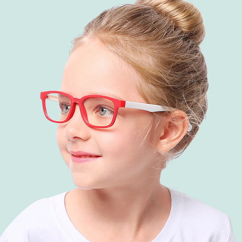 

VKUES Kids Blue Light Glasses Boys Girls Computer Glasses Tough Frame Anti Blue Light Blocking Screen Radiation Clear Goggles