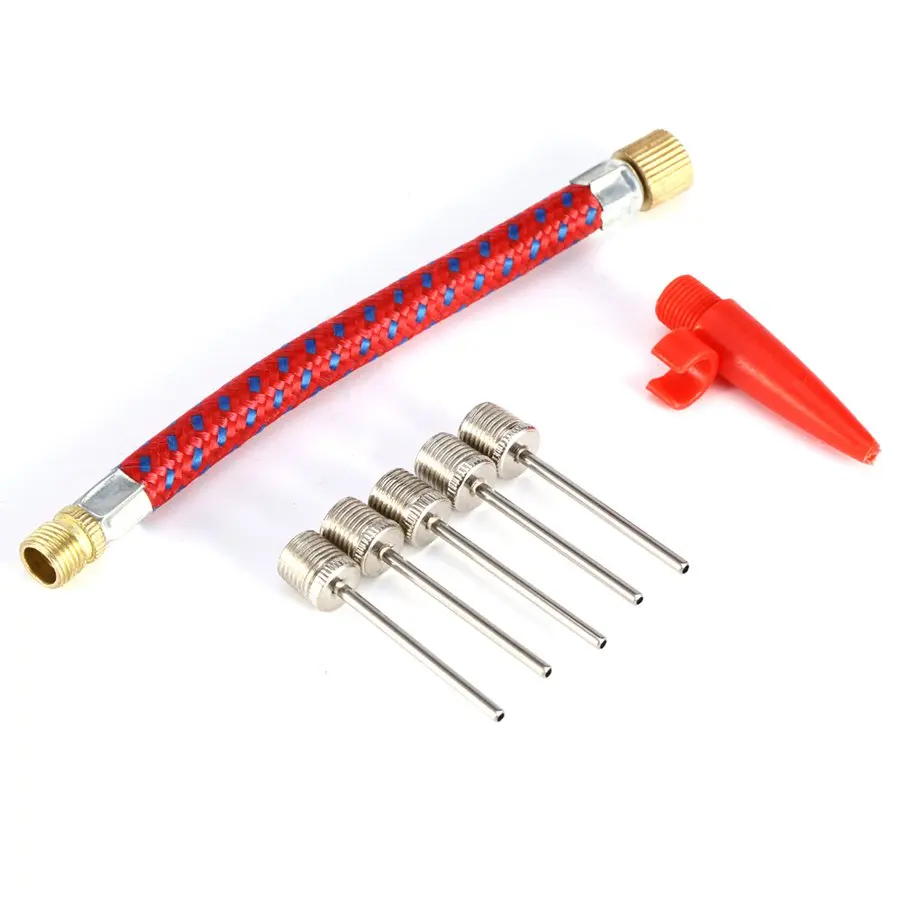 7pcs/lot Low Noise Mini Inflate Pump Adapter Set Kit Needle Valve Air