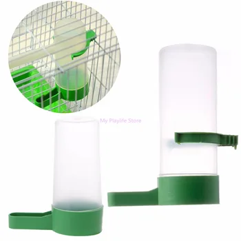 

Bird Parrot Drinker Food Feeder Water Feeding for Budgie Aviary Finches Canary Anti Algae Birds Supplies S/L C42