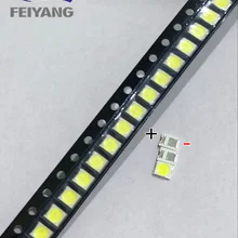 Светодиодный 2000 шт подсветка 1210 3528 2835 1W 6V 96LM холодный белый lcd подсветка для ТВ приложения 01. JT.2835BPWS2-C 2000 шт