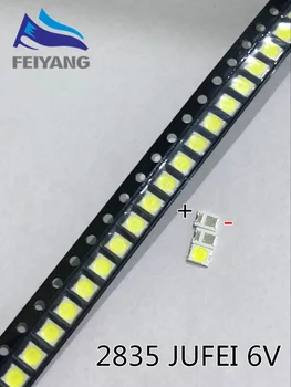 

LED 2000 pcs Backlight 1210 3528 2835 1W 6V 96LM Cool white LCD Backlight for TV TV Application 01.JT.2835BPWS2-C 2000pcs