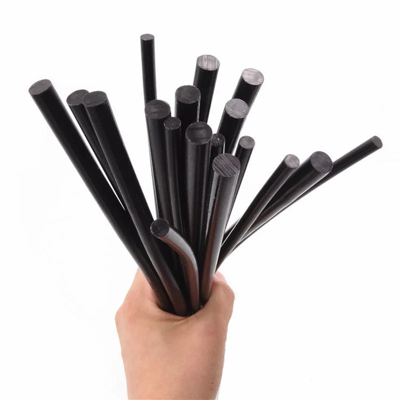 10 Pcs/Set Black Glue Stick Car Body Paintless Dent Repair Hail Removal Tool Hot Melt Glue Sticks 7mm x 270mm