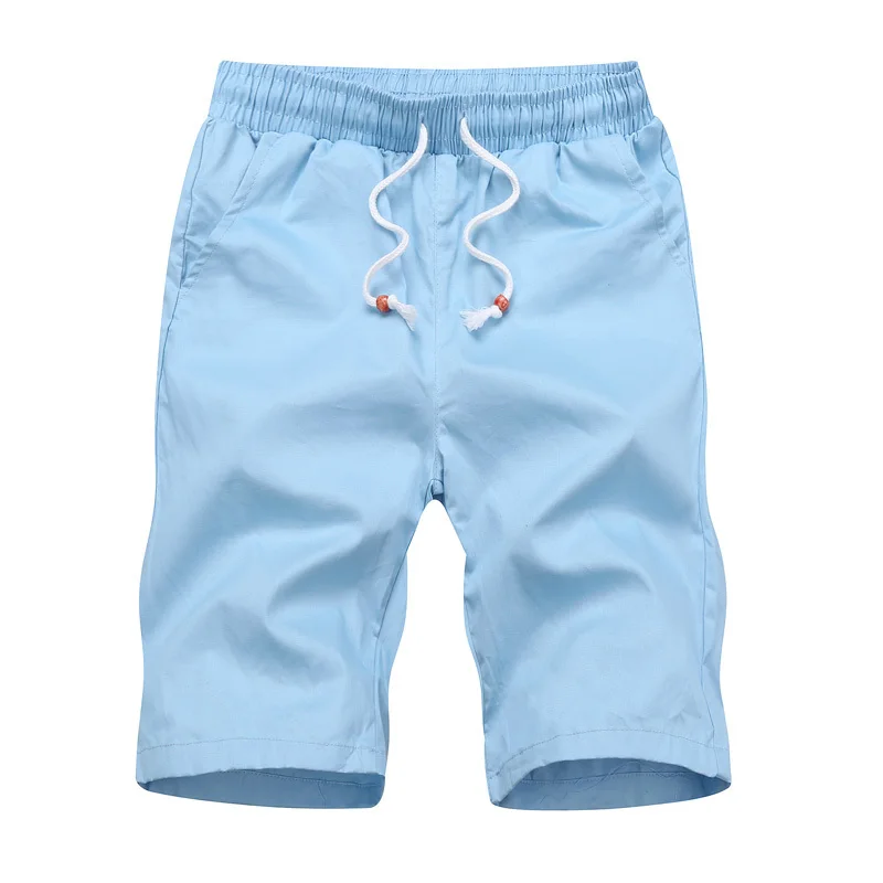 

Varsanol Casual Men's Shorts New 2018 Cotton Shorts For Men Summer Breathable Elastic Waist Shorts Male Black Khaki 5colors 508