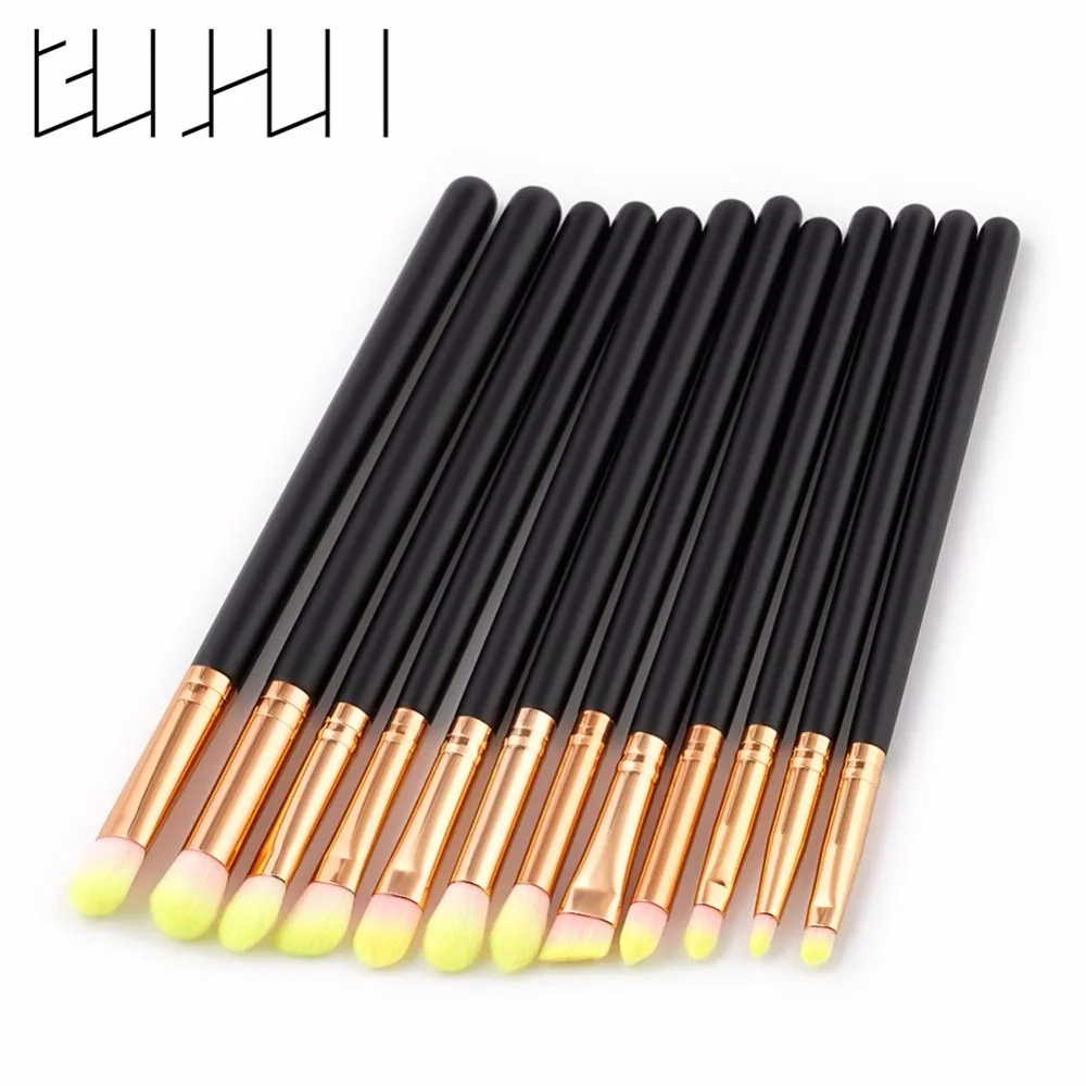 Buy 1 Set Pink Yellow Nylon Makeup Brushes Synthetic