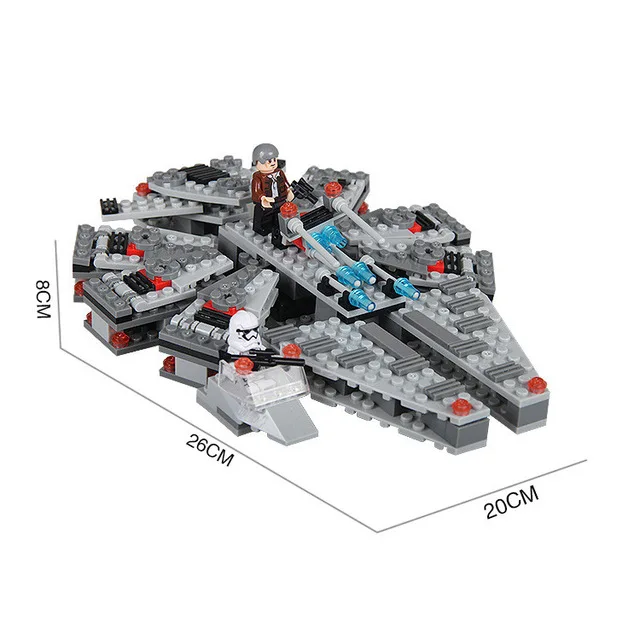 05007 05142 Модель "Звездные войны", строительные блоки, фигурка сокола миллениума, совместимая с 7921" Звездные войны", Подарочные игрушки для детей