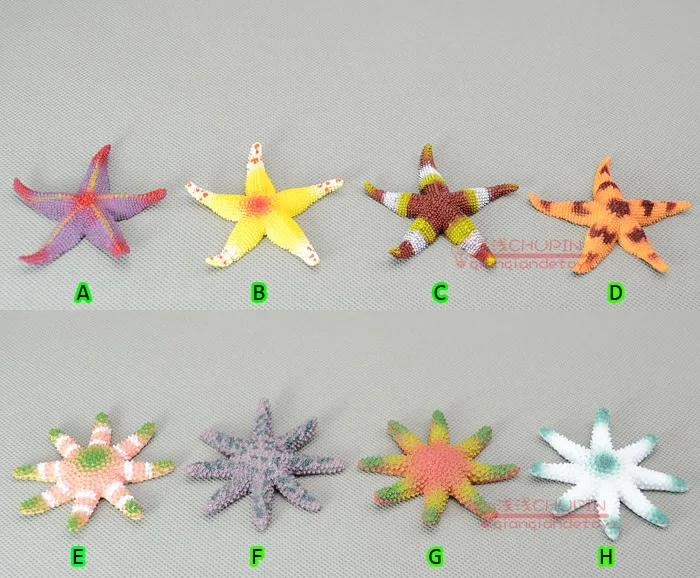 Small solid animal model toy multi-colored andmeti...