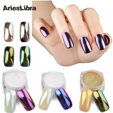 Мода 11 цветов ногтей Блеск порошок «Волшебное зеркало» Хромовая Пыль порошок ослепительный DIY Дизайн ногтей украшения 1 г/горшок пигментный порошок