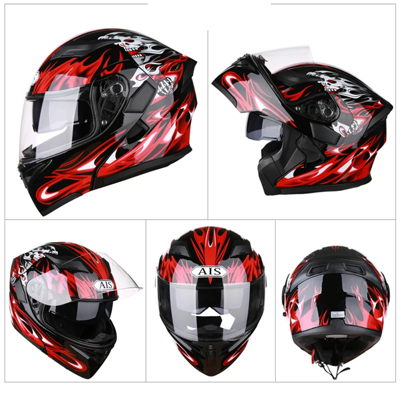 LED Moto rcycle шлем для езды на четыре сезона с хвостом moto r Балаклава cros casque de vintage
