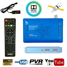 KOQIT Mini HD Digital Satellite Receiver tv Tuner DVB S2 Decoder Wifi Youtube 1080P iks sks Cline Biss PowerVu Dual USB diseqc