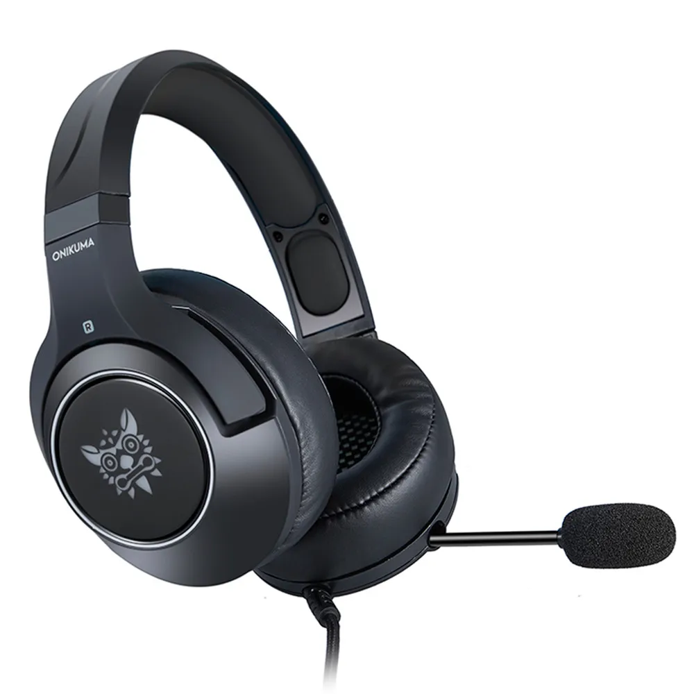 ONIKUMA Gaming Headphones casque Wired PC Gamer Stereo Earphones Headset for Laptop PS4Xbox One with Microphone Breathing Light (2)