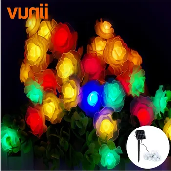 

Vunji Solar Lamps 6.5M 30LED Romantic Fairy Outdoor Solar Light Christmas Holiday Wedding Decoration Waterproof String Lighting