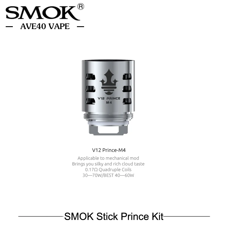 SMOK vape Stick Prince комплект электронных Кальянов 3000 мАч батарея с 8 мл Tfv12 Tank ручки