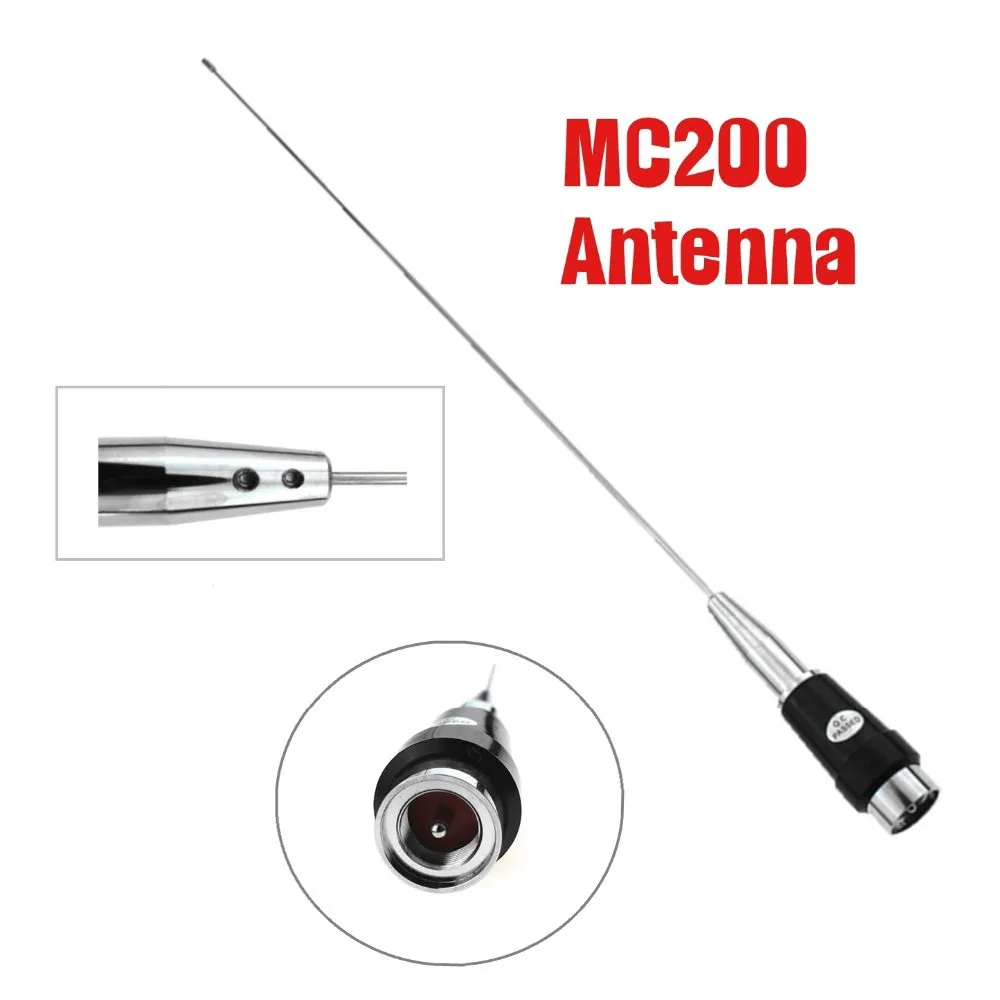 Автомобильная антенна MC200 UHF 320-500 MHz 250 W 57 см Мобильная радиоантенна PL-259 для ветчиной двусторонней приемопередатчик QYT KT8900 Anytone TYT