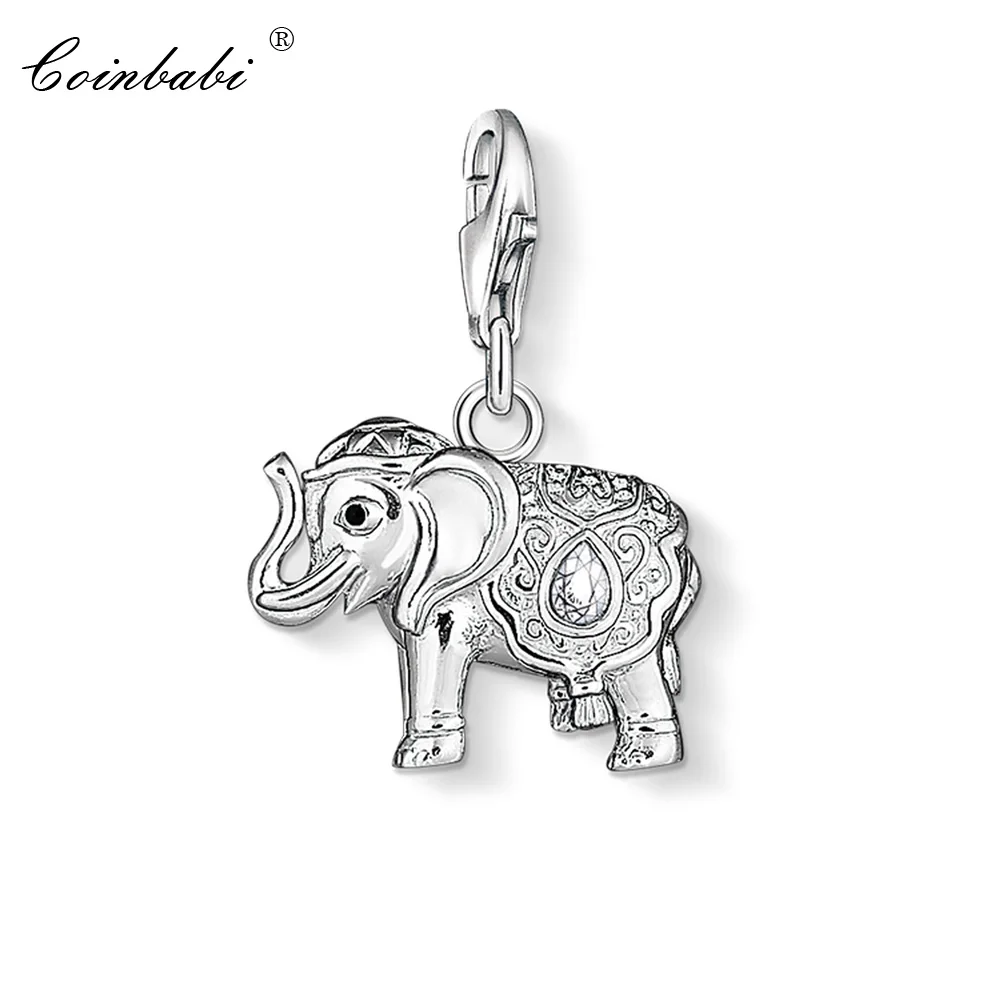 

Charm Pendant Elefant,2018 Fashion Jewelry Trendy Pure 925 Sterling Silver Gift For Women Men Fit Bracelet Necklace