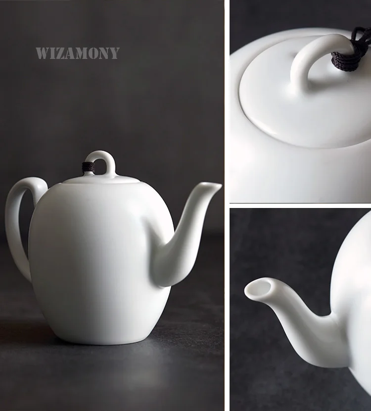 200 мл WIZAMONY чайник молочно-белый Cealdon Керамический Китайский Высокое качество чайный набор