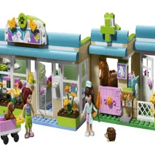 10169 BELA Friends серия Heartlake Vet модель строительные блоки классические светящиеся DIY Фигурки игрушки для детей Рождественский подарок