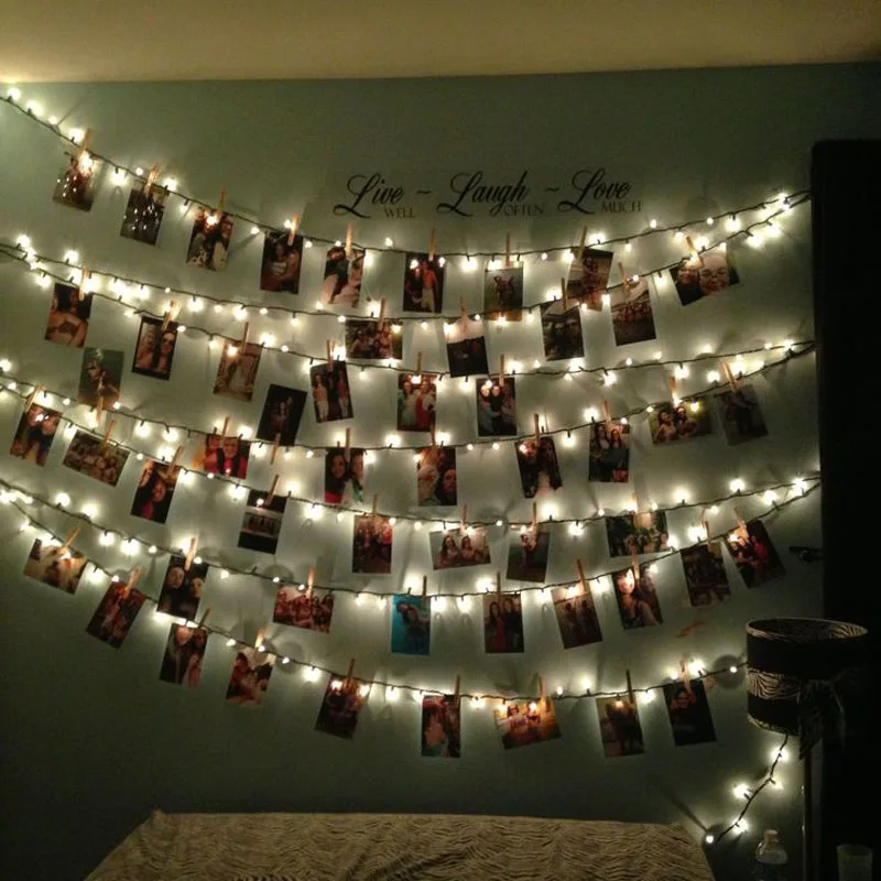 Short Led Lights String With Clips