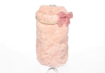 

Dogs cats luxury pearl hoodies doggy lovely pink princess sweaters costume puppy overcoat pet dog cat jackets clothing 1pcs