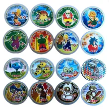 48 шт./лот, круглые коллекционные карты, драконий жемчуг, растения, зомби, Наруто, милый динозавр, приключения, исследователи, торговая карта, детская игрушка