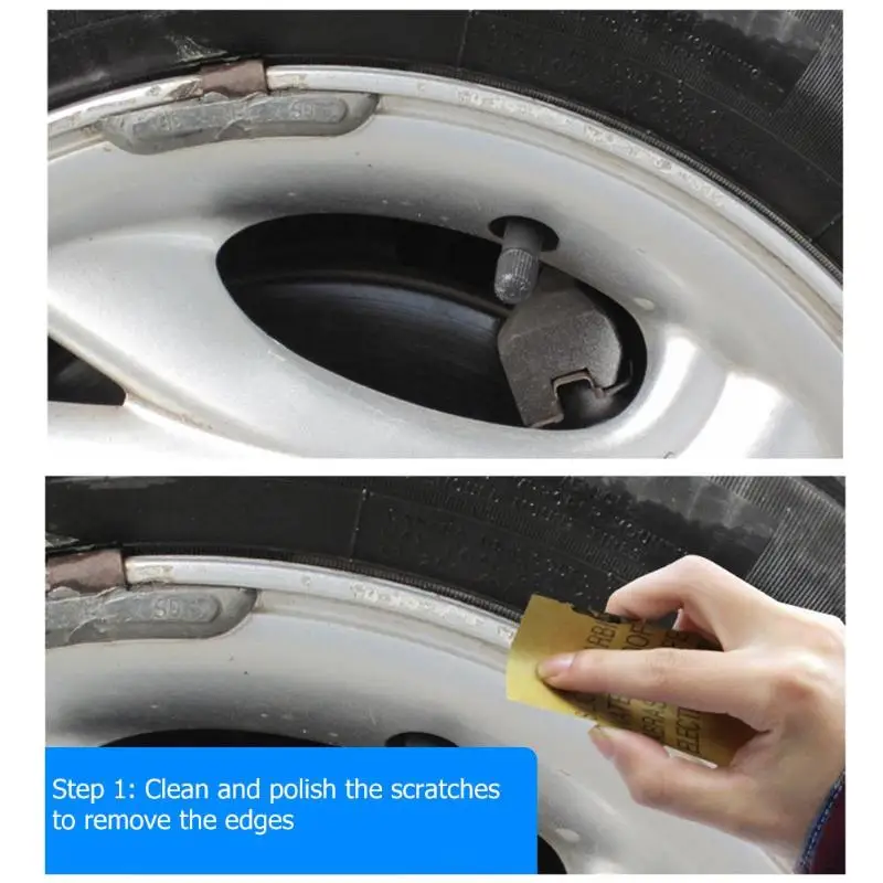 1pcs 12ML Car Paint Scratch Repair Pen Waterproof Auto Wheel Spoke Rim Paint Pen Brush Paint Tyre Care