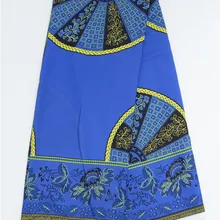 Королевский синий африканский шифон с рисунком не прозрачный полиэстер материал шифон Текстиль 5 ярдов