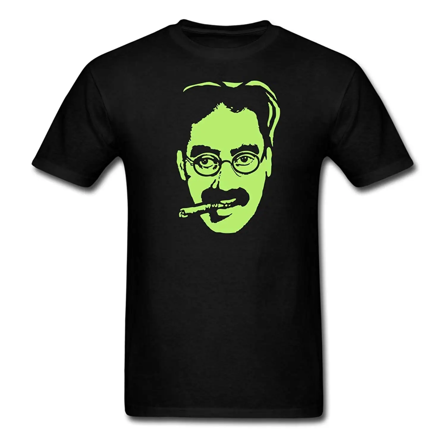 Spreadshirt граучо Маркс портрет Для мужчин футболка с принтом натуральный хлопок