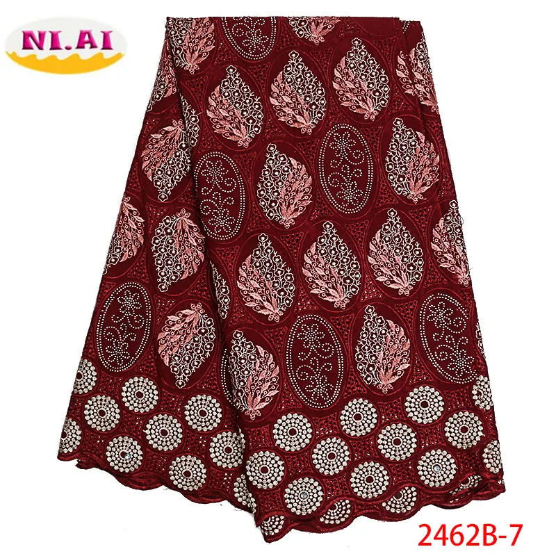 

Swiss Voile Lace Fabric 2019 High Quality Lace Best Selling African For Wedding Dress Lace Cotton Lace Party Dress XY2462B-7