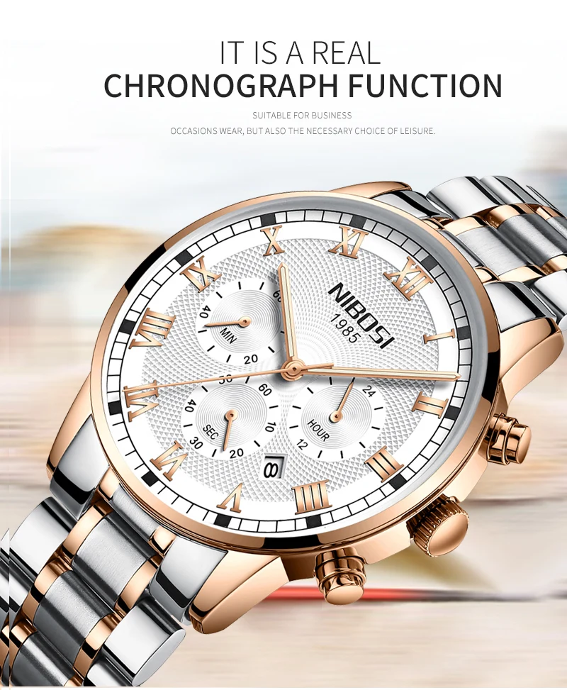 Mens Watches Top Brand Luxury Automatic Mens Watch Minimalist Watch Men Waterproof Male Watch Sports Male Watch Luxury NIBOSI    (16)