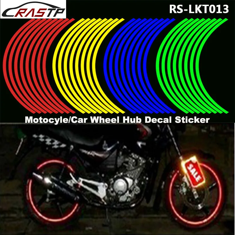 

RASTP-16 Strips Car Styling Reflective Motorcycle Car Bike Wheel Stickers Rim for 18"Motorcycle Auto Wheel Stickers RS-LKT013
