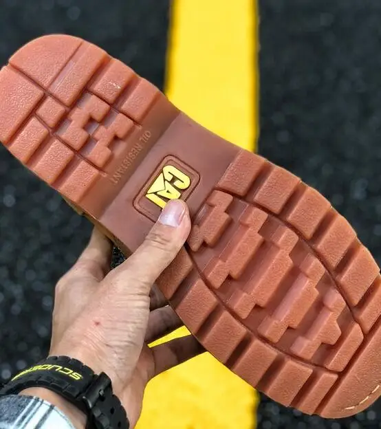 Мужские Caterpillar CAT широкий стальной носок защитная Рабочая обувь тренер сапоги