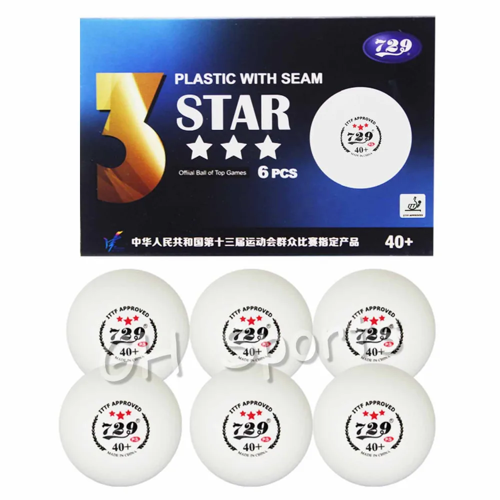 

729 Friendship Table Tennis Balls 3star Seam 40+ Plastic New Material Ittf Approved Poly Ping Pong Balls