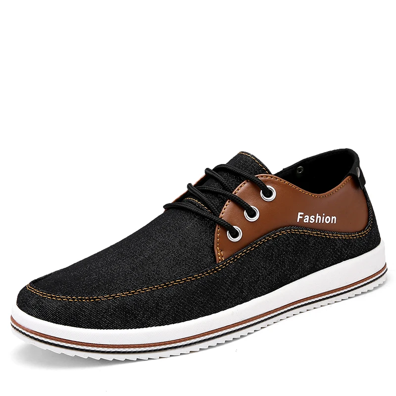 

2018 New Autumn Denim Shoes Leisure Canvas Shoes 45 46 47 Youth Fashion Casual Shoes Man Canvas Sneakers