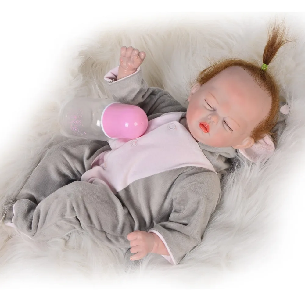 

Fashion Hairstyle 17 Inch Reborn Baby Dolls Cloes eyes New Born Babies Boy New Design KEIUMI Kids Playmates 2018 Birthday Gifts