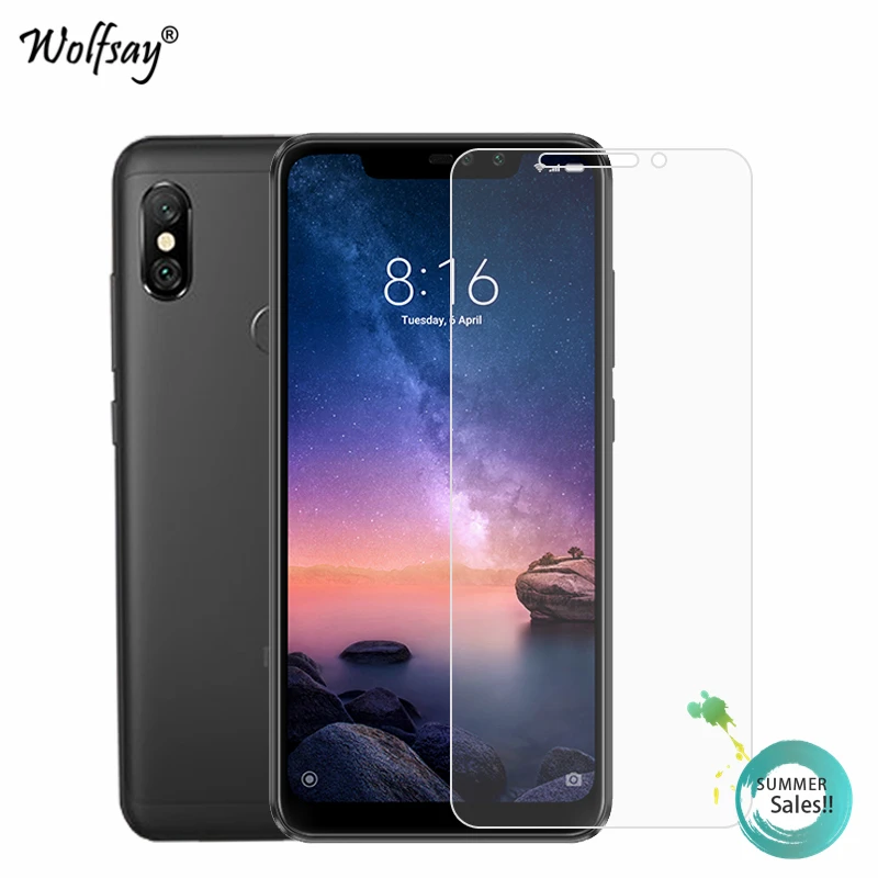 

2PCS Glass For Xiaomi Redmi Note 6 Pro Screen Protector Tempered Glass For Xiaomi Redmi Note 6 Pro Phone Film Redmi Note 6 Pro