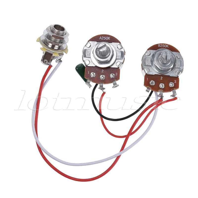 Комплект проводки для бас гитары 250 к|for guitar|guitar wiring harnesswiring harness guitar |