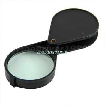 

5X 50mm Magnifying Glass Jeweler Tool Eye Loupe Magnifier Black New #Y51#