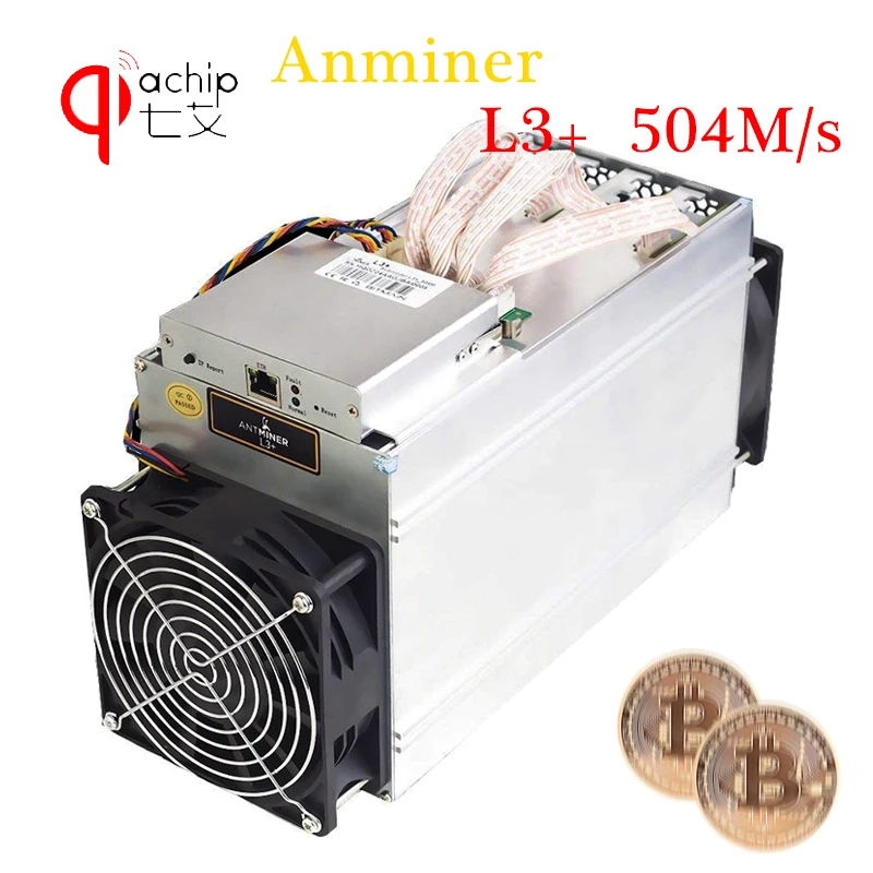 

In Stock! QIACHIP Antminer L3+ 504Mh/s Bitmain Miner (No Power Supply) Ship Fast