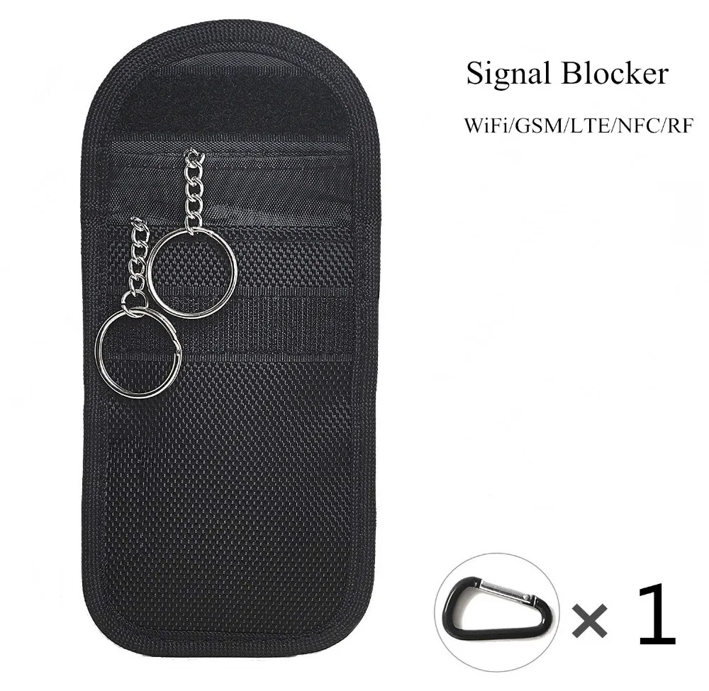 

Key Bag Fob Signal Blocker Faraday Bag Anti-Radiation Signal Blocking Shielding Pouch Wallet Case for Privacy Protection