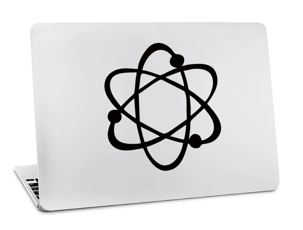 Atom Nucleus Molecule Виниловая наклейка для Macbook Skin Air 11 12 13 Pro 13 15 17 retina ноутбук Настольный логотип наклейка