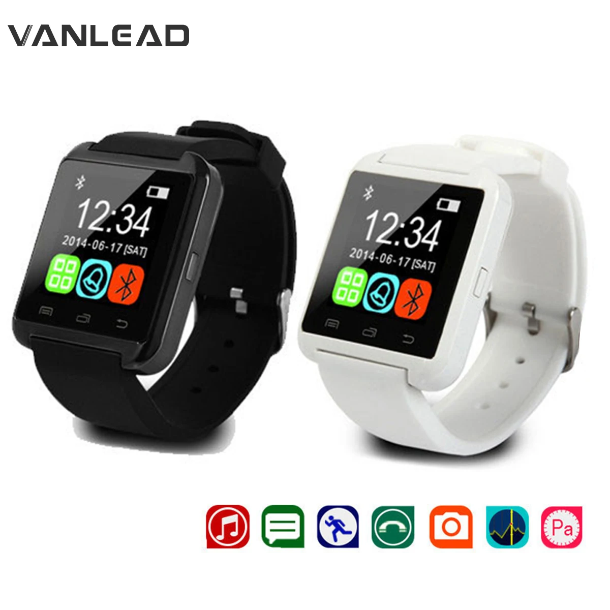 

U8 Bluetooth Smart Watch Ms Men'S Sports Notification Synchronization SMS Phone Watch Sleep Applies For IPhone IOS Android Phone