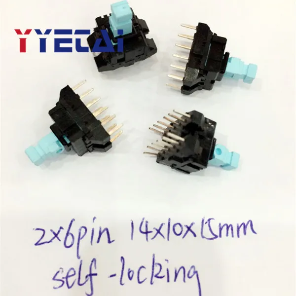 

YongYeTai Self-locking switch 2*6 pin 14*10*15MM press the switch 12 pin without lock Free shipping