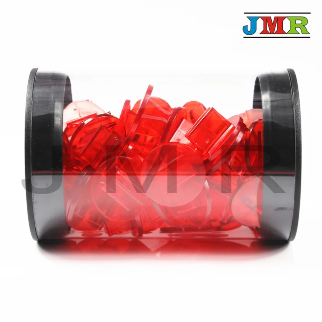 Colorful 50pcs/Tube Translucent Plastic Game Card Stands,Rainbow 6