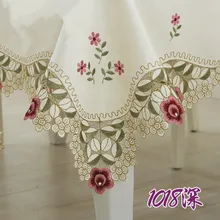 European pastoral embroidered tablecloth, fabric coffee table cloth, anti-fouling and dustproof