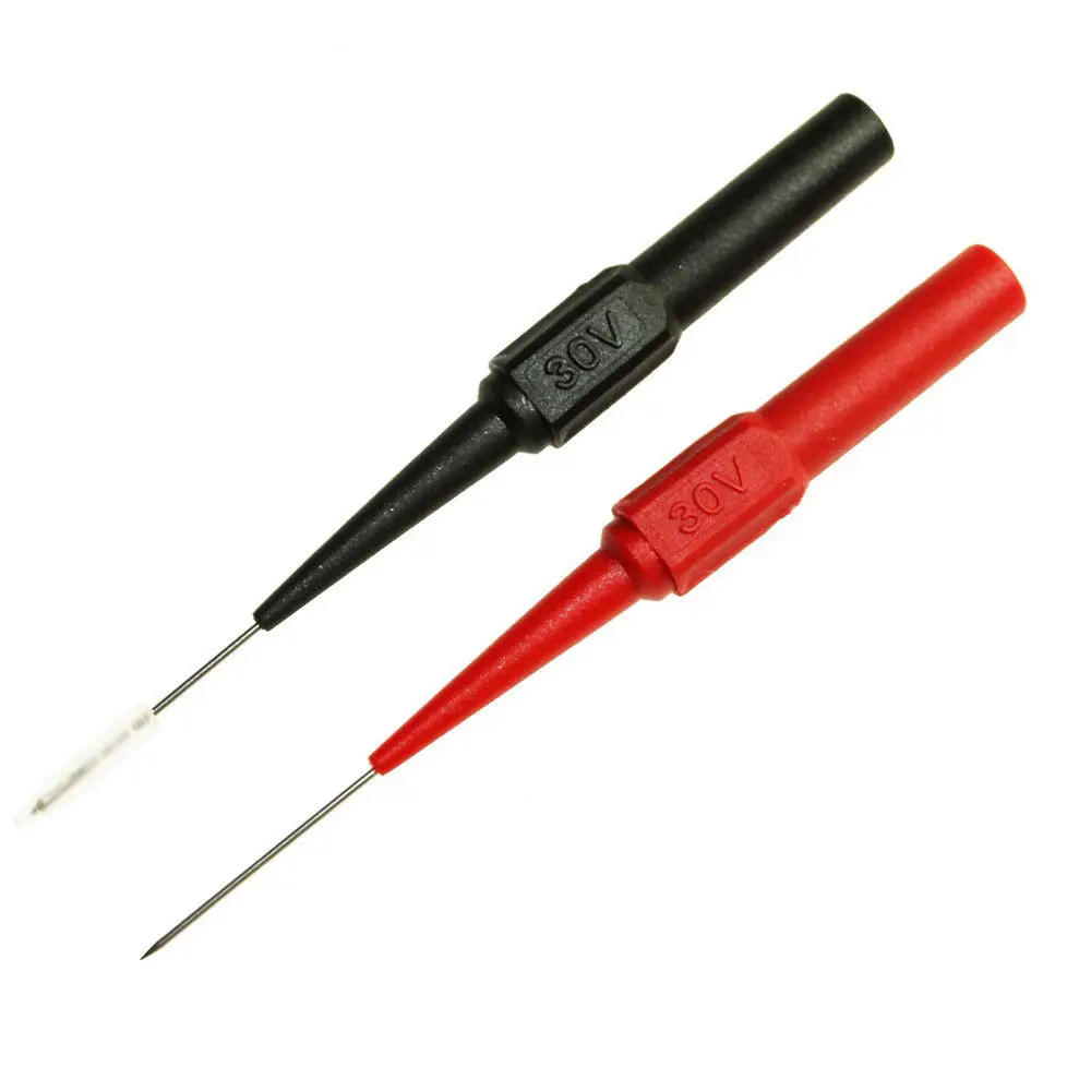 

4pcs Nylon Multimeter Test Lead Vehicle Piercing Line Probe Broken Line Meter Probe Back Piercing Needle Sharp Pen Probe 0.7mm