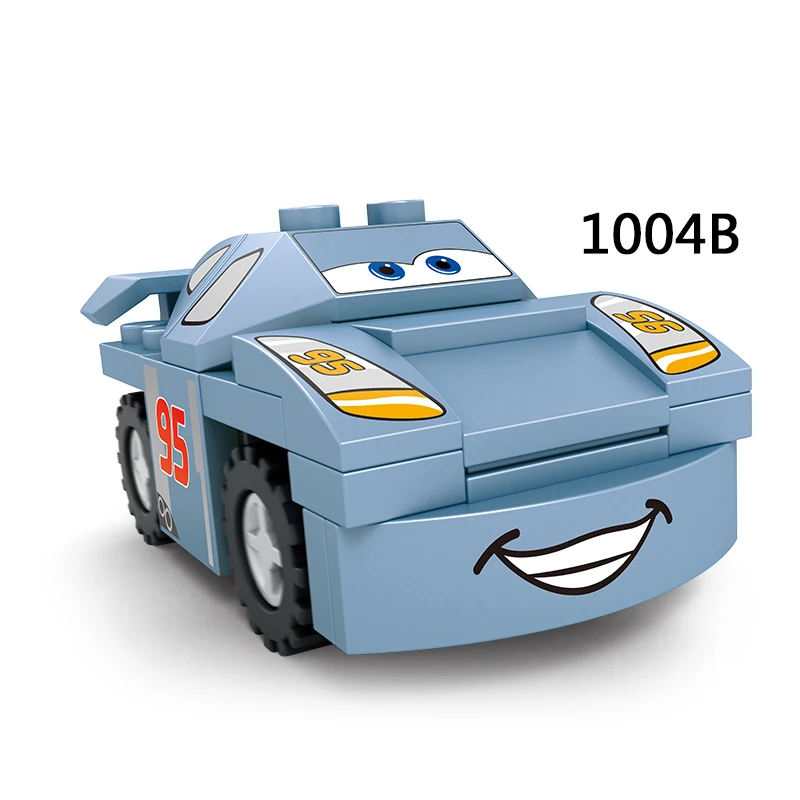 1004 цвет случайный 8 стиль гоночный автомобиль Строительные блоки Набор игрушек