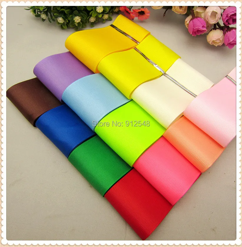 

CS63014 13 color mix free shipping 50mm Solid Color Grosgrain Ribbon bow celebration decoration DIY Materials Tape