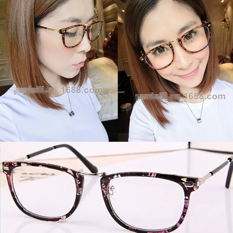 large frame clear glasses