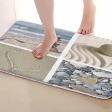 Песочный пляжный стиль Коврики для улицы, смешной Противоскользящий коврик для ванной, дверные коврики, дверные коврики под входную дверь