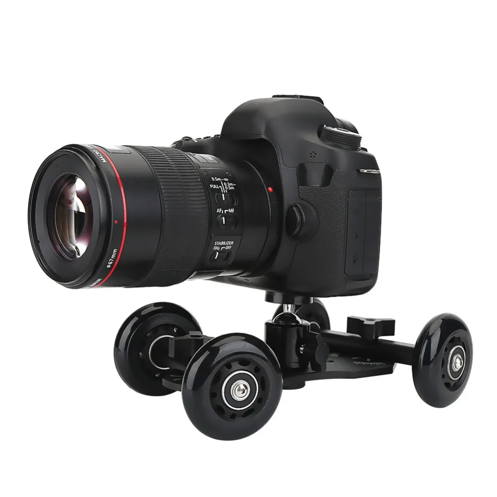 Camera Dolly Car Tabletop Mobile Rolling Slider Dolly Car Skater Video